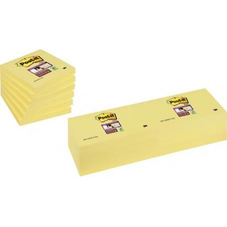 BLOC NOTAS POST- IT SUPER STICKY 76X127 AMARILLO