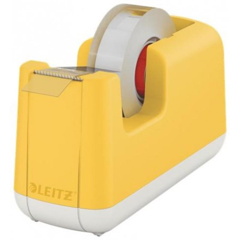 DISPENSADOR CINTA ADHESIVA LEITZ COSY AMARILLO