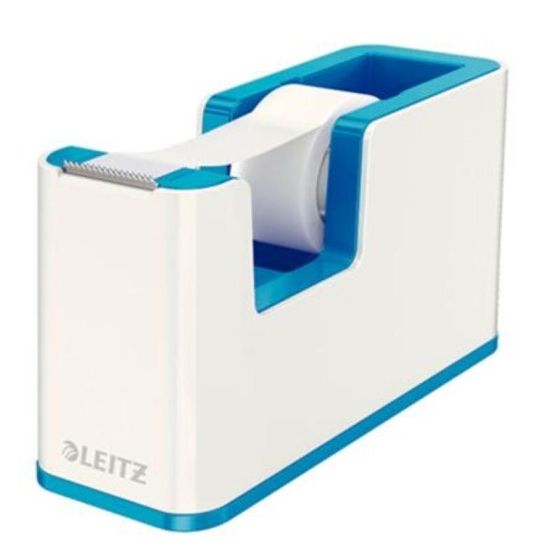 DISPENSADOR CINTA ADH. LEITZ WOW DUAL AZUL METALIZ/BLANCO