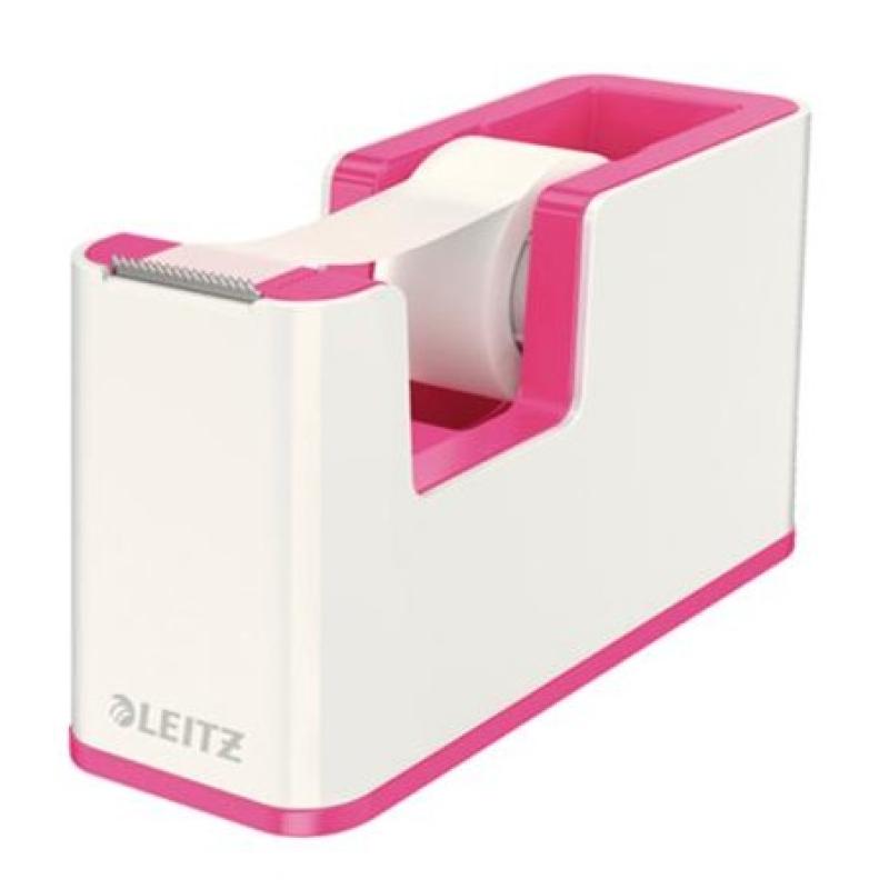 DISPENSADOR CINTA ADH. LEITZ WOW DUAL FUCSIA METALIZ/BLANCO