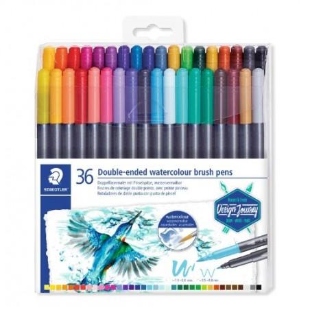 ROTULADOR DOBLE PUNTA ACUARELABLE STAEDTLER C/36