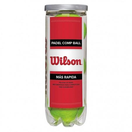 BOTE DE 3 PELOTAS WILSON PADEL COMP BALL