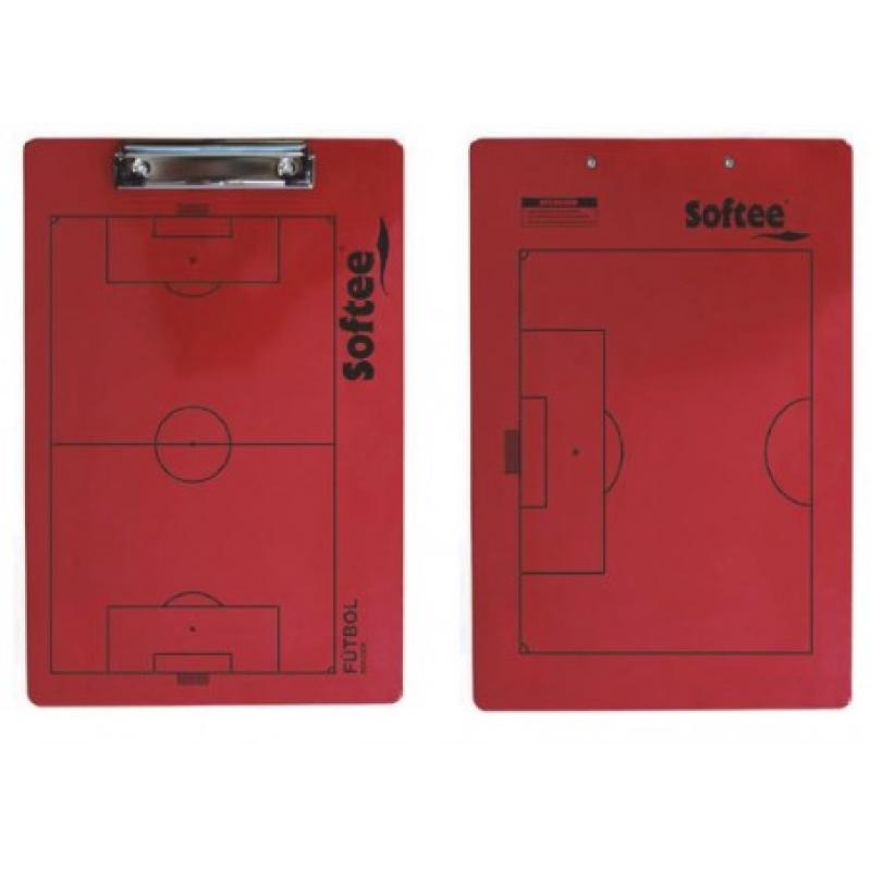 CARPETA TACTICA REVERSIBLE FUTBOL ROJA