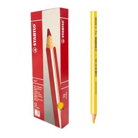 LAPICES COLORES STABILO TRIO THICK AMARILLO C/12