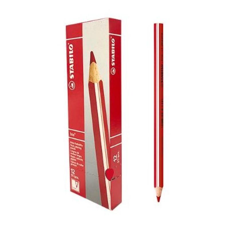 LAPICES COLORES STABILO TRIO THICK ROJO C/12