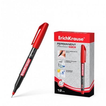 ROTULADOR PERMANENTE ERICH FP-50 ROJO