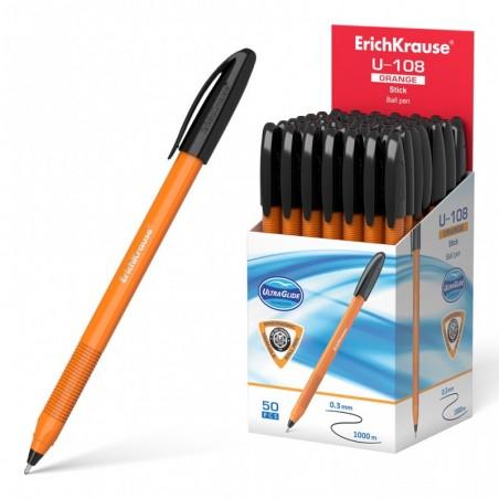 BOLIGRAFO ERICH U-108 NARANJA NEGRO