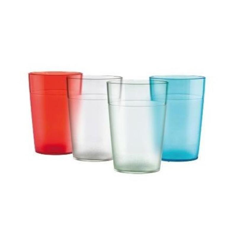 VASO TRASLUCIDO DE POLICARB. 250 CC. INCOLORO