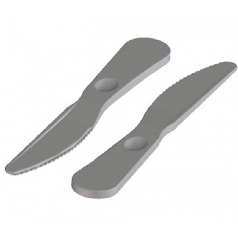 CUCHILLO POLIPROPILENO 17 CM GRIS PERLA