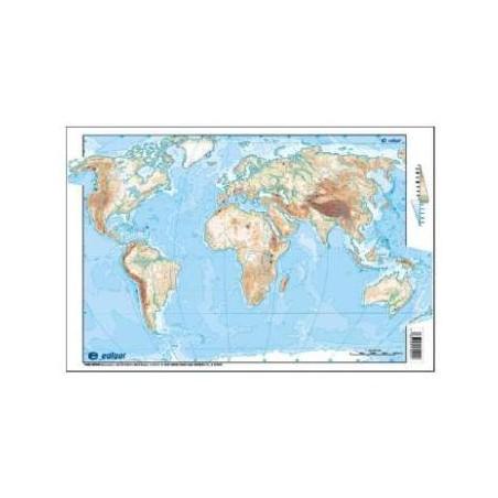 MAPA MUDO 4 COL 33X23 MUNDI F B/50