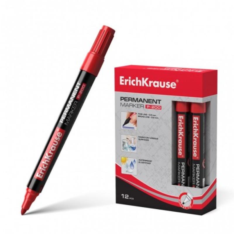 ROTULADOR PERMANENTE ERICH P-200 ROJO