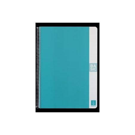 BLOC ESCOLOFI A-4 80 H 80 G.LISO AZUL TURQUESA