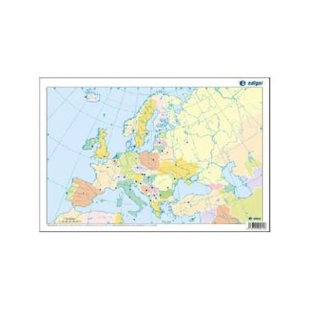 MAPA MUDO 4 COL 33X23 EUROPA P B/50