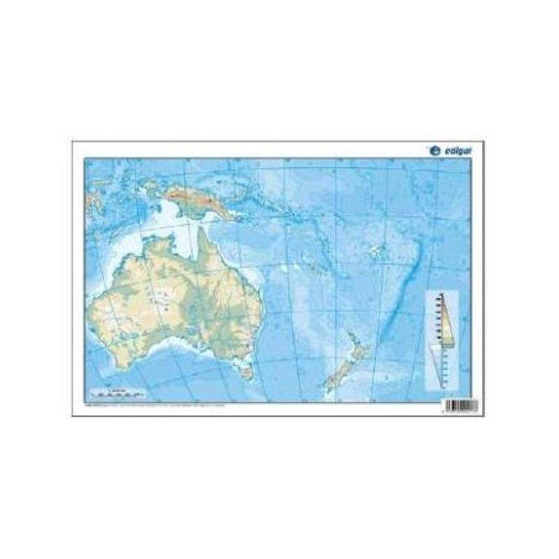 MAPA MUDO 4 COL 33X23 OCEANI F B/50