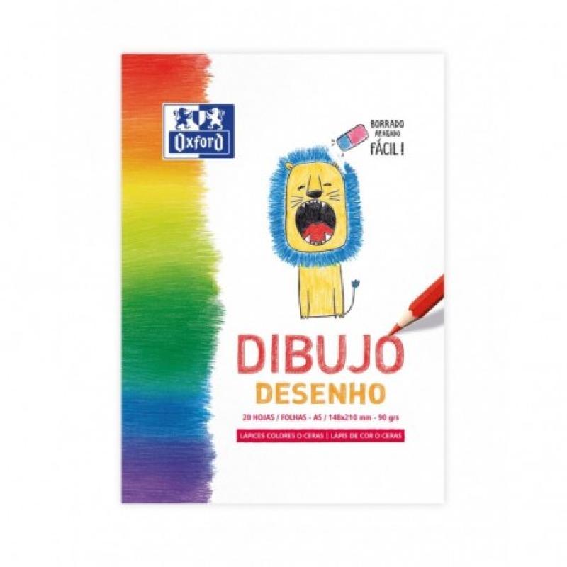 BLOC DE DIBUJO OXFORD A5 20H 90GRS KIDS