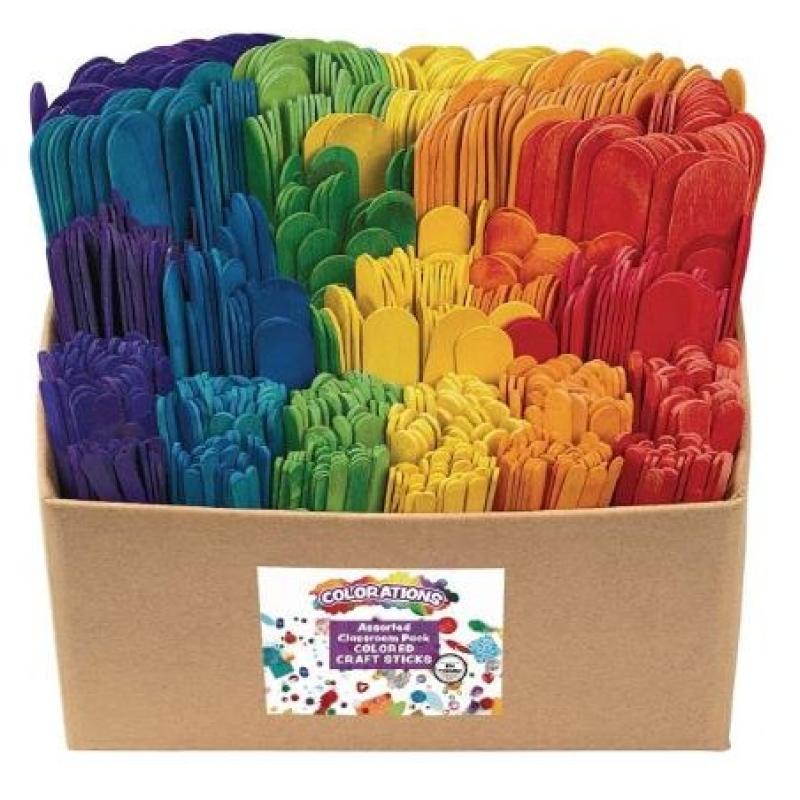 PALILLOS DE COLORES SURTIDOS PACK/1200