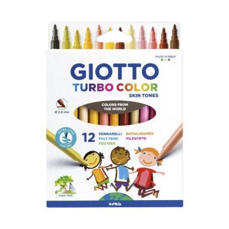 ROTULADOR GIOTTO TURBOCOLOR SKIN TONES C/12