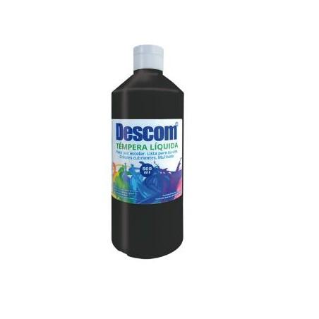 TEMPERA LIQUIDA DESCOM 500 NEGRO