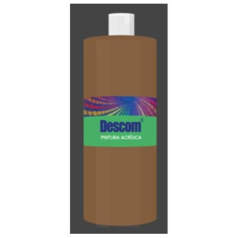 PINTURA ACRILICA DESCOM 500 ML MARRON ESCOLAR