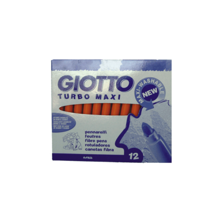 ROTULADOR GIOTTO TURBOMAXI UNI C/12 NARANJA