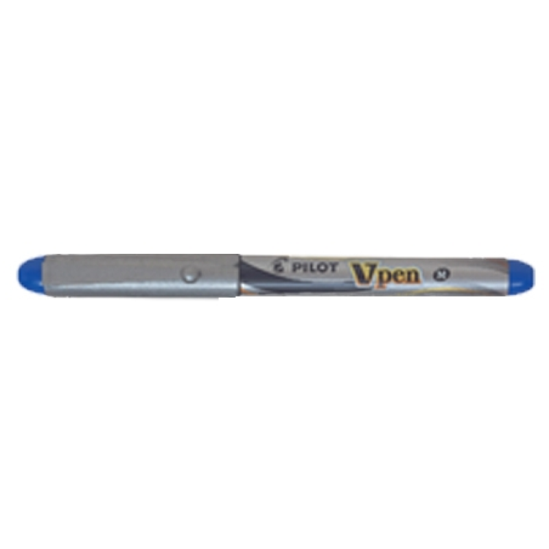 PLUMA PILOT V-PEN SILVER AZUL