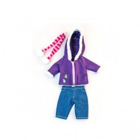 CONJUNTO FRIO POLAR LILA 32CM