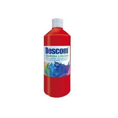 TEMPERA LIQUIDA DESCOM 500 ROJO