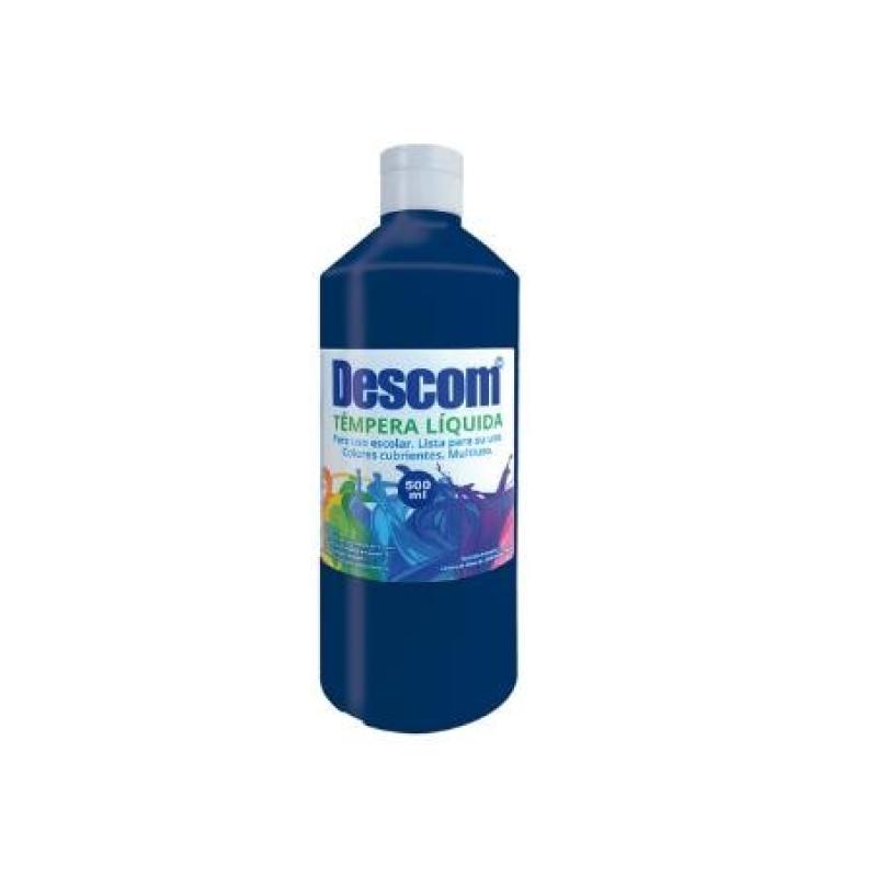 TEMPERA LIQUIDA DESCOM 500 AZUL OSCUR